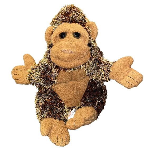 Folkmanis 8" Puppet Plush Gorilla Ape Hand Stuffed Animal Pretend Educational - Picture 10 of 10